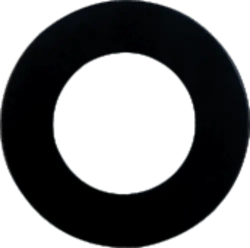 Anneau rond Builder's Choice 4 po, noir