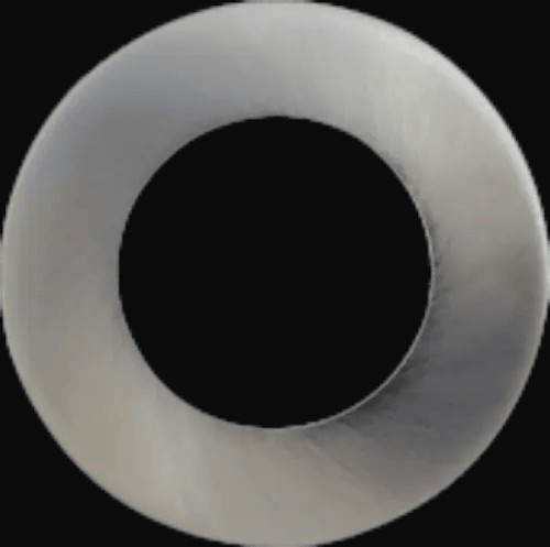 Anneau rond Builder's Choice 6 po, nickel brossé