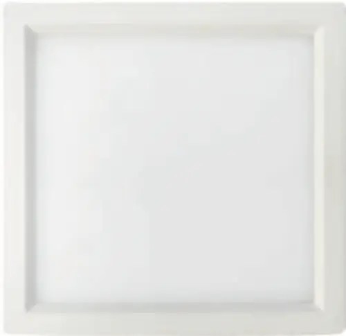 Plafonnier DEL carré 4 po, 10 W, 600 lm, 3000K, gradable, IC et emplacement mouillé