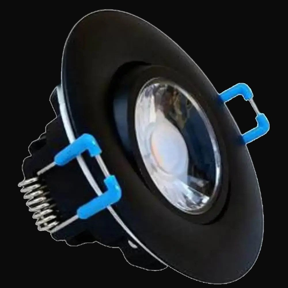 Encastré DEL orientable 4 po, 9 W, 4000K, 700 lm, gradation triac 10-100 %, 120 V, rond, noir