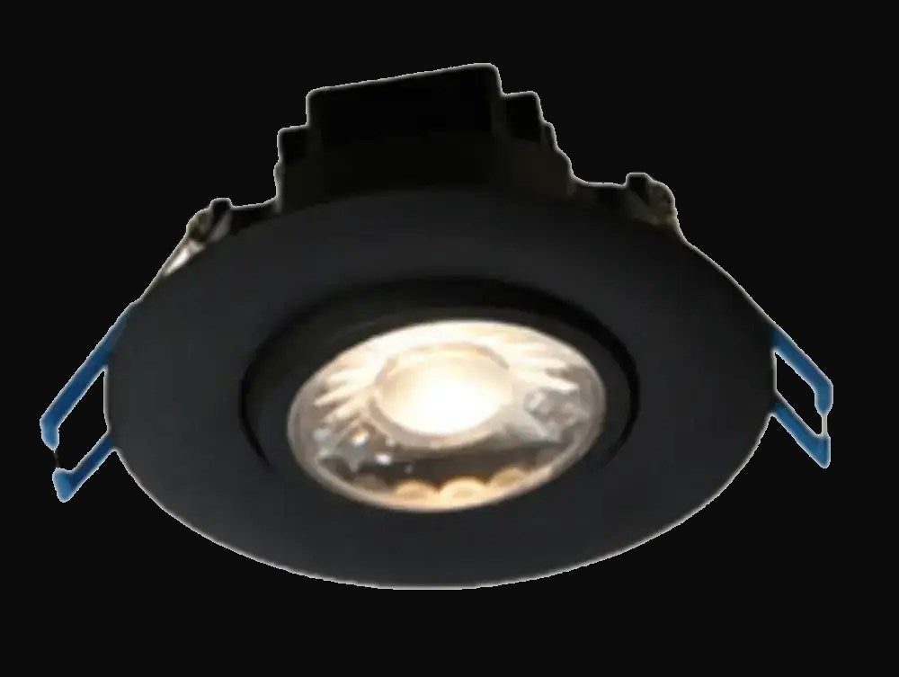 Encastré DEL orientable 4 po, 11 W, 4000K, 900 lm, gradation triac 10-100 %, 120 V, rond, noir – vue 2