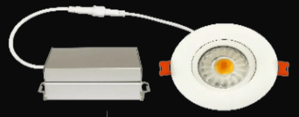 Encastré DEL orientable 3 po, 8 W, 3000K, 550 lm, gradation triac 10-100 %, 120 V, rond – vue 2