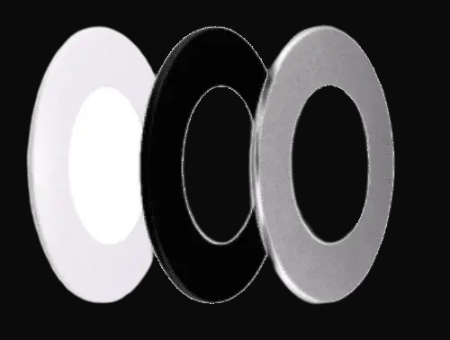 Anneau nickel brossé 4 po pour encastré polyvalent