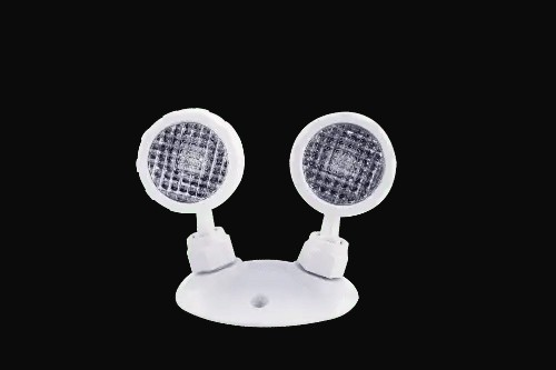 Tête d'urgence DEL à distance, ABS, 2 têtes, 3,6-24 V c.c., 2 x 2 W, 2 x 130 lm