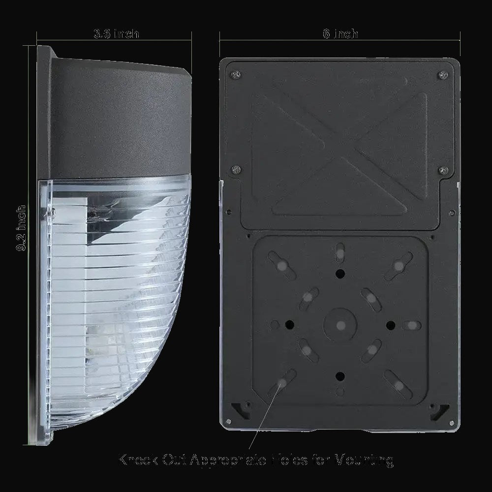 Mini applique murale extérieure DEL, 26 W, 5000K, 3542 lm, IP65, 120-277 V, avec cellule photoélectrique – vue 2