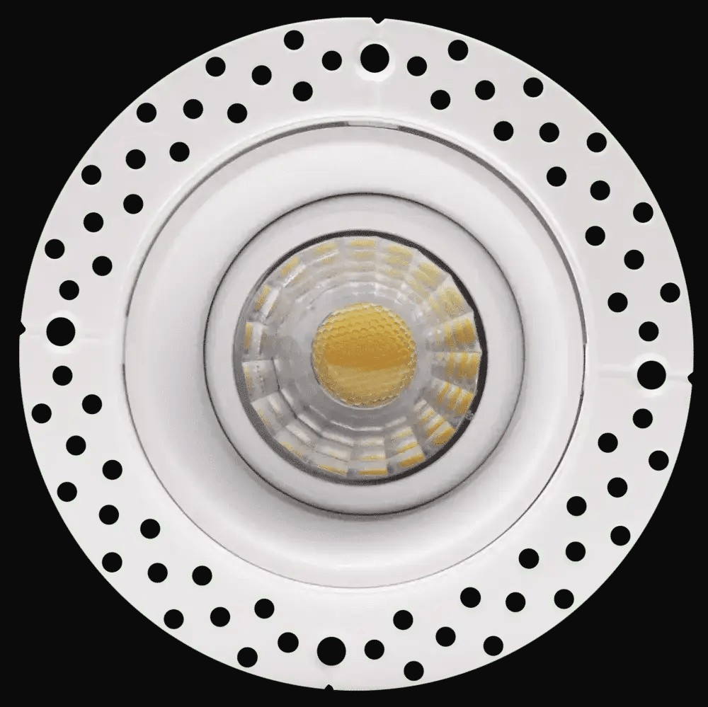 Encastré DEL sans cadrage 2 po, 15 W, gradation triac, 1000 lm, 5CCT, 120 V, emplacement mouillé, rond, blanc – vue 2