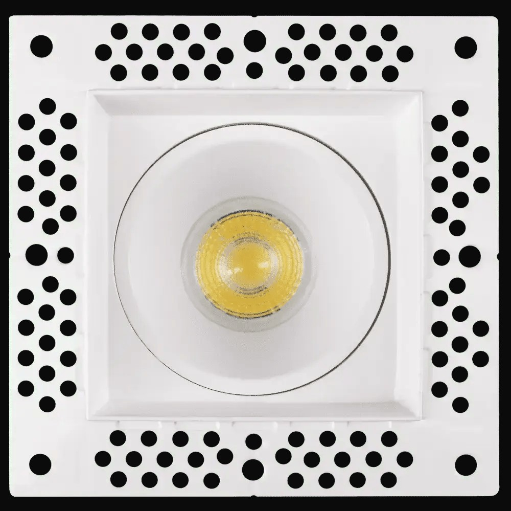 Encastré DEL sans cadrage 2 po, 15 W, gradation triac, 1000 lm, 5CCT, 120 V, emplacement mouillé, carré, blanc – vue 2