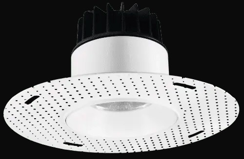 Encastré DEL sans cadrage 3,5 po, 12 W, gradation triac, 800 lm, 5CCT, 120 V, emplacement mouillé, rond, blanc