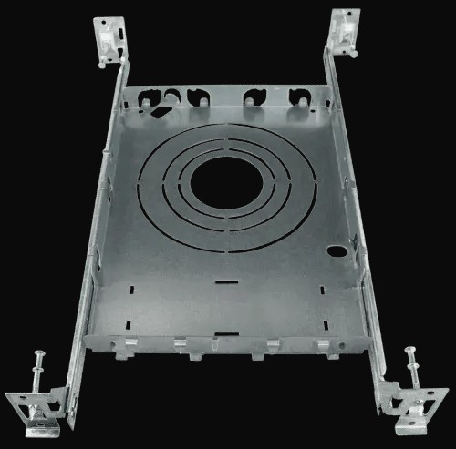Plaque de montage universelle pour encastrés sans cadrage 2, 3, 3,5 et 4 po