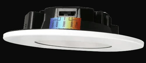 Encastré DEL polyvalent 4 po, 8 W, 480 lm, 5CCT présélectionnable, blanc – vue 3