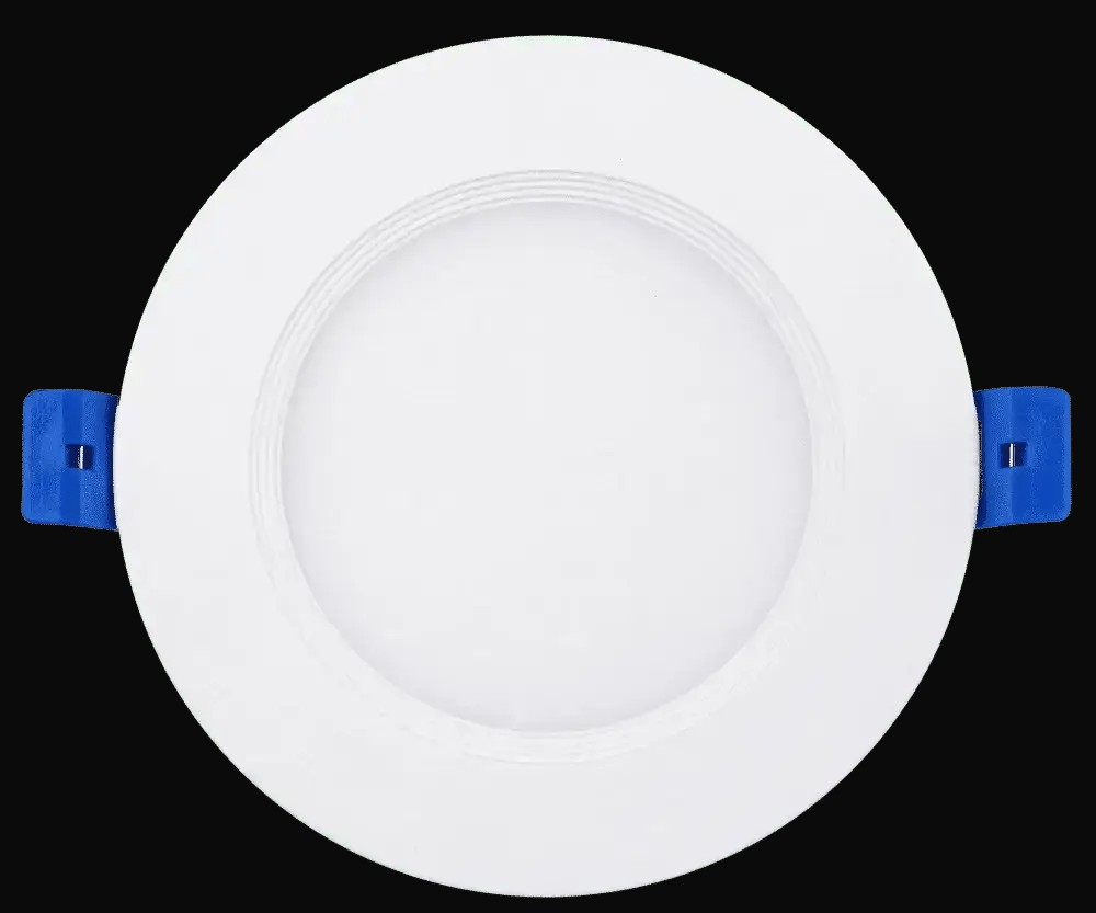 Luminaire à déflecteur DEL mince 4 po, 9 W, 670 lm, 5CCT présélectionnable, gradation 10-100 %, 120 V, rond