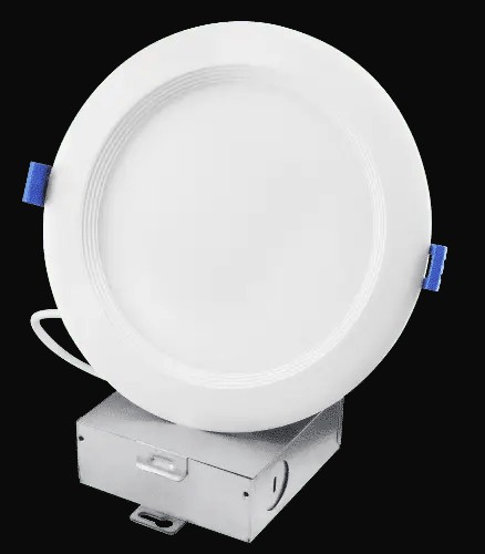Luminaire à déflecteur DEL mince 6 po, 15 W, 1000 lm, 5CCT présélectionnable, gradation 10-100 %, 120 V, rond – vue 2