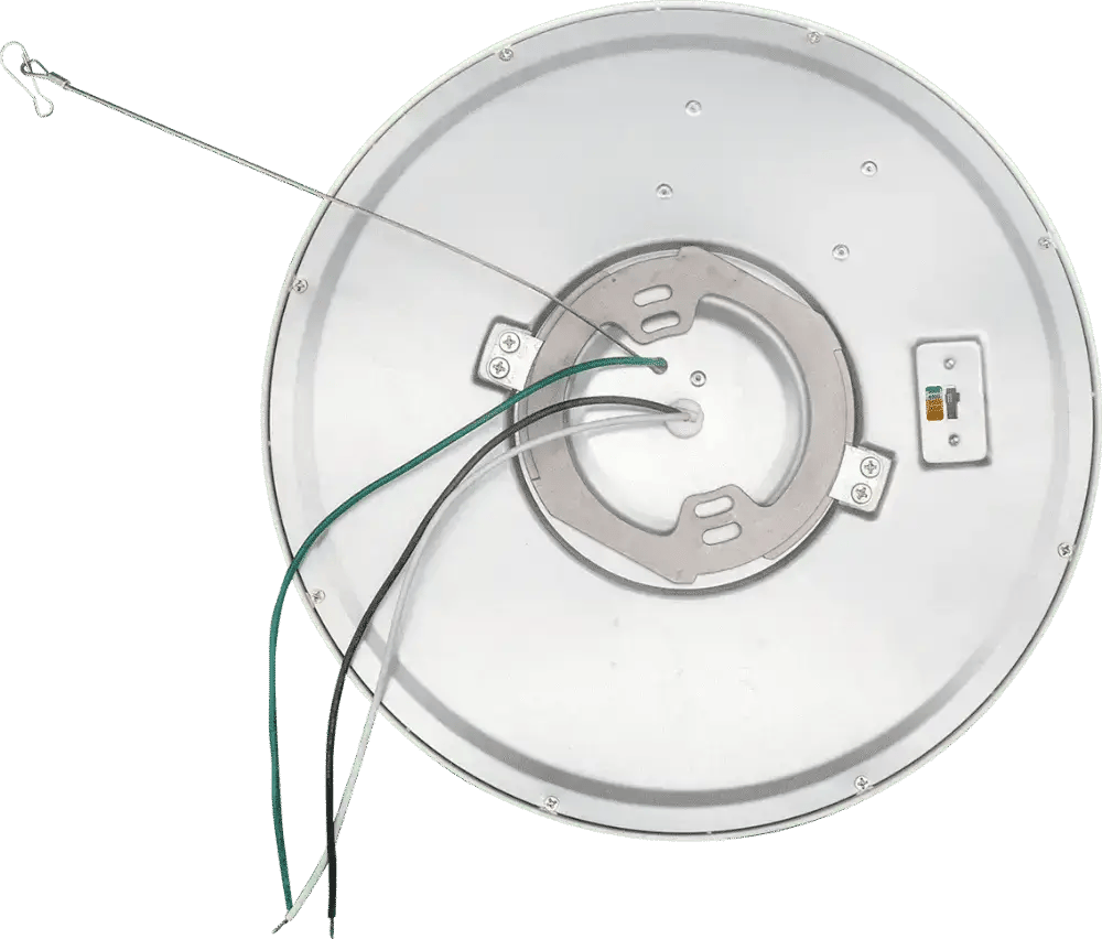 Plafonnier DEL 8 po, 18 W, 1100 lm, 5CCT présélectionnable, gradation triac, IC et emplacement mouillé, rond – vue 3