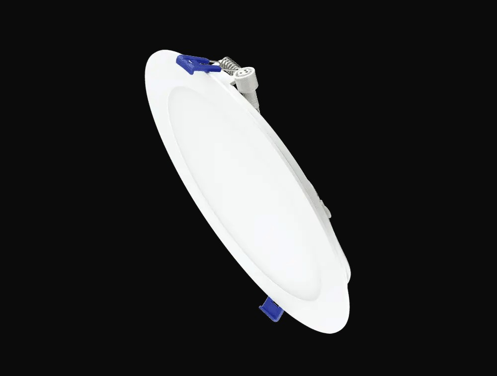 Panneau DEL mince 8 po, 18 W, 1200 lm, gradable, 5CCT présélectionnable, 120 V, rond – vue 3