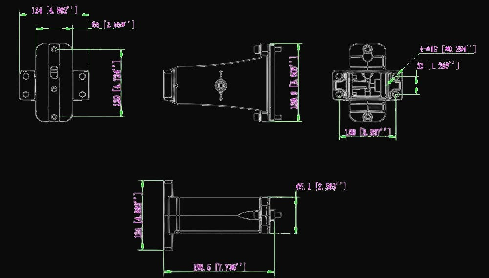 Bras de montage universel FDFL pour poteaux carrés et ronds – vue 3