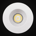 Panneau encastré mince 1 po 5CCT rond, blanc