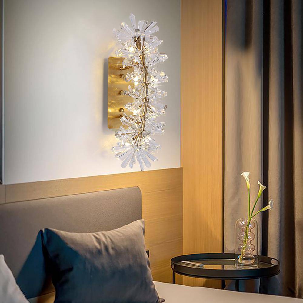 Applique murale Mira en cristal clair