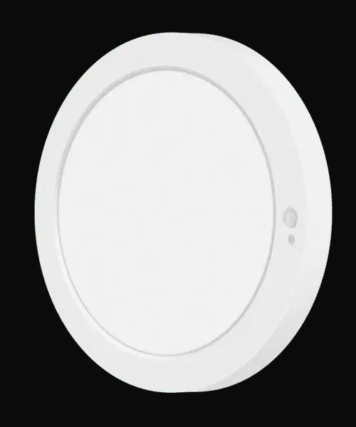 Plafonnier 6,5 po 3CCT avec détecteur PIR, rond, 12 W, ajustable