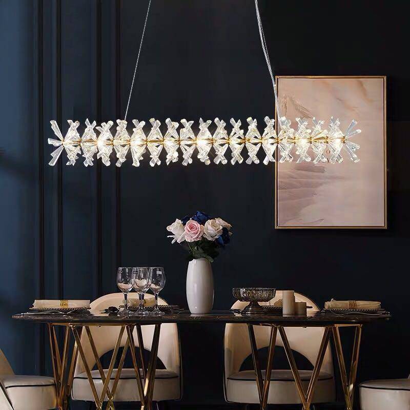 Lustre de salle à manger Mira en cristal