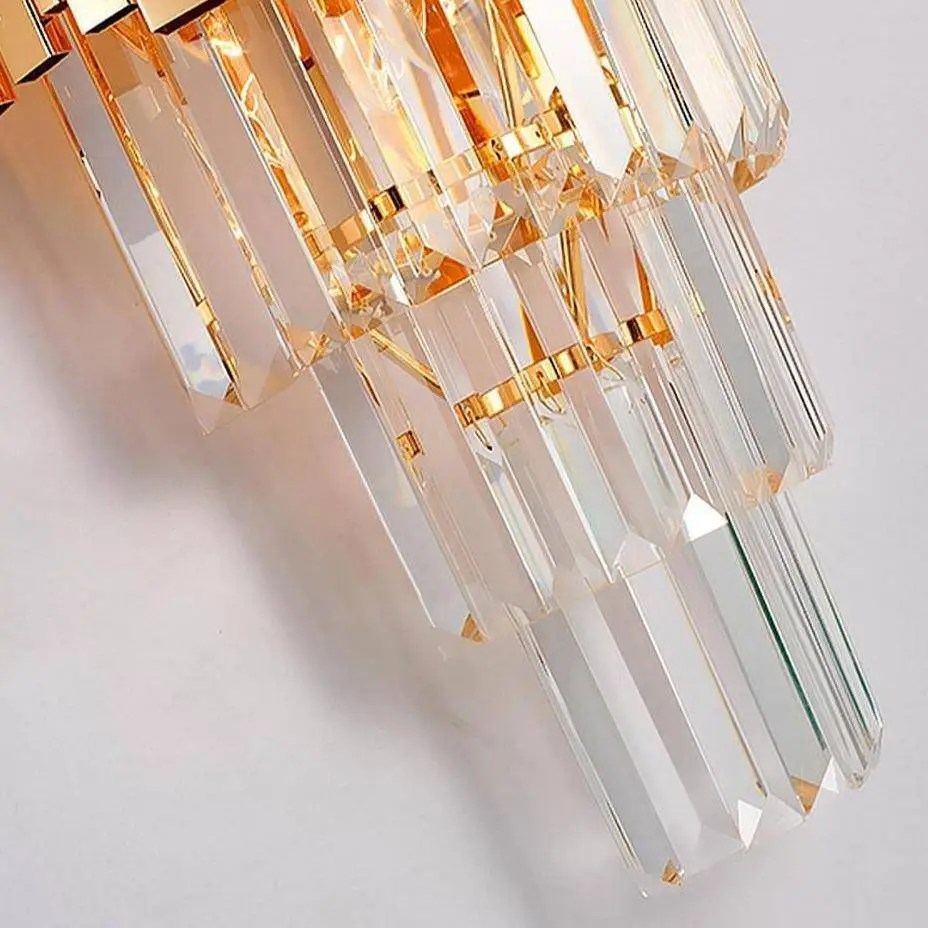 Applique Gio en cristal plaquée or – vue 3