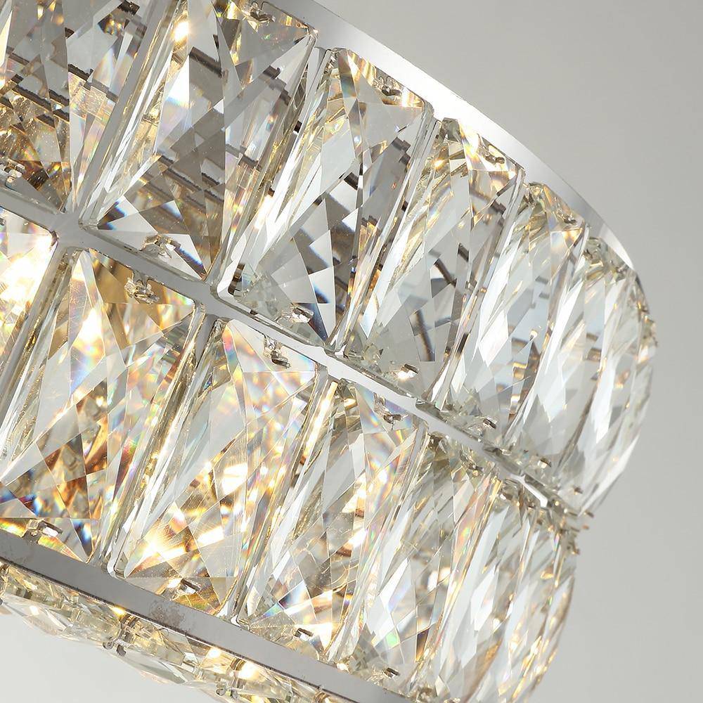Lustre roue Bacci en cristal – vue 4