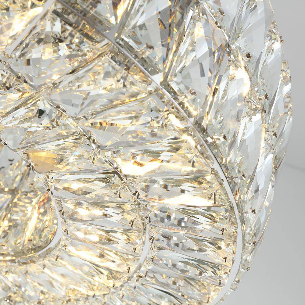 Lustre roue Bacci en cristal – vue 3
