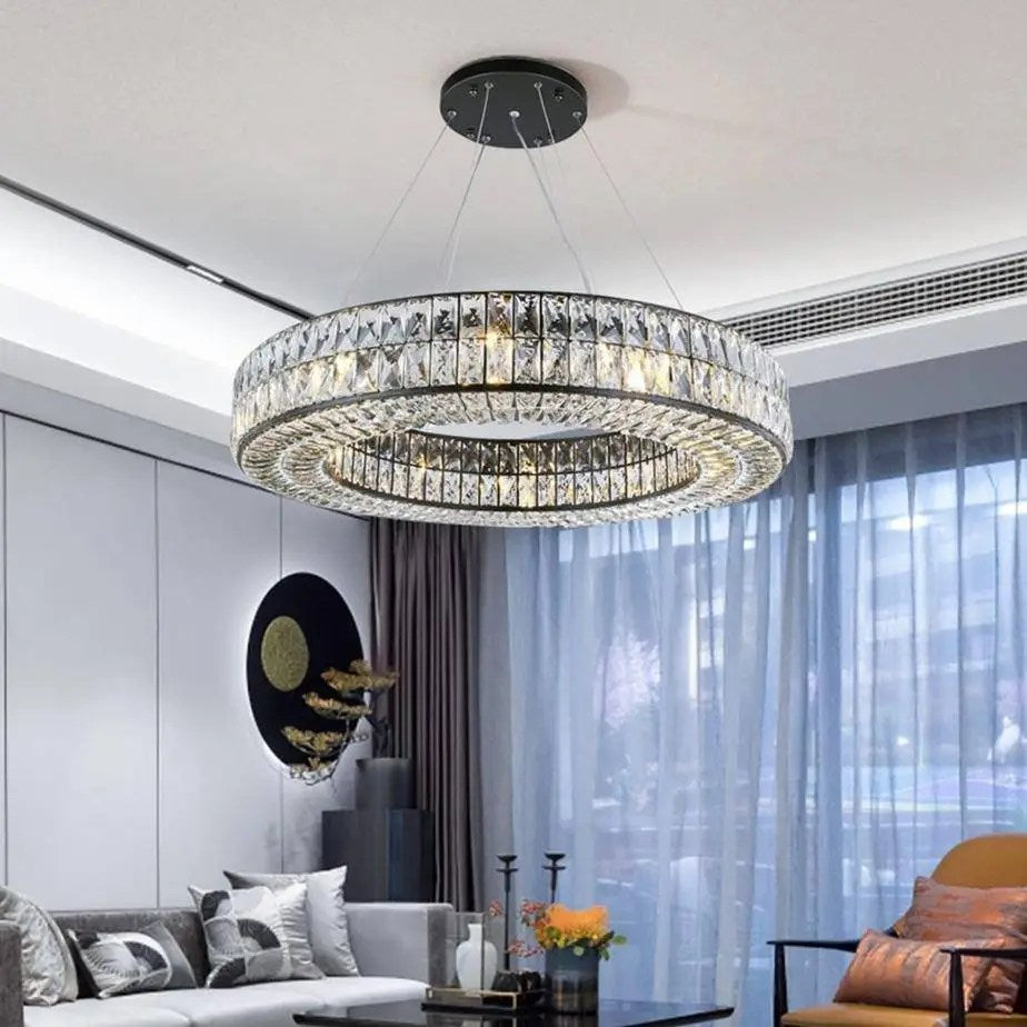 Lustre Bacci en cristal, noir – vue 2