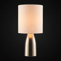 Lampe de table en métal 18 po – acier brossé