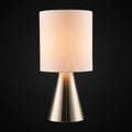 Lampe de table en métal 18 po – acier brossé