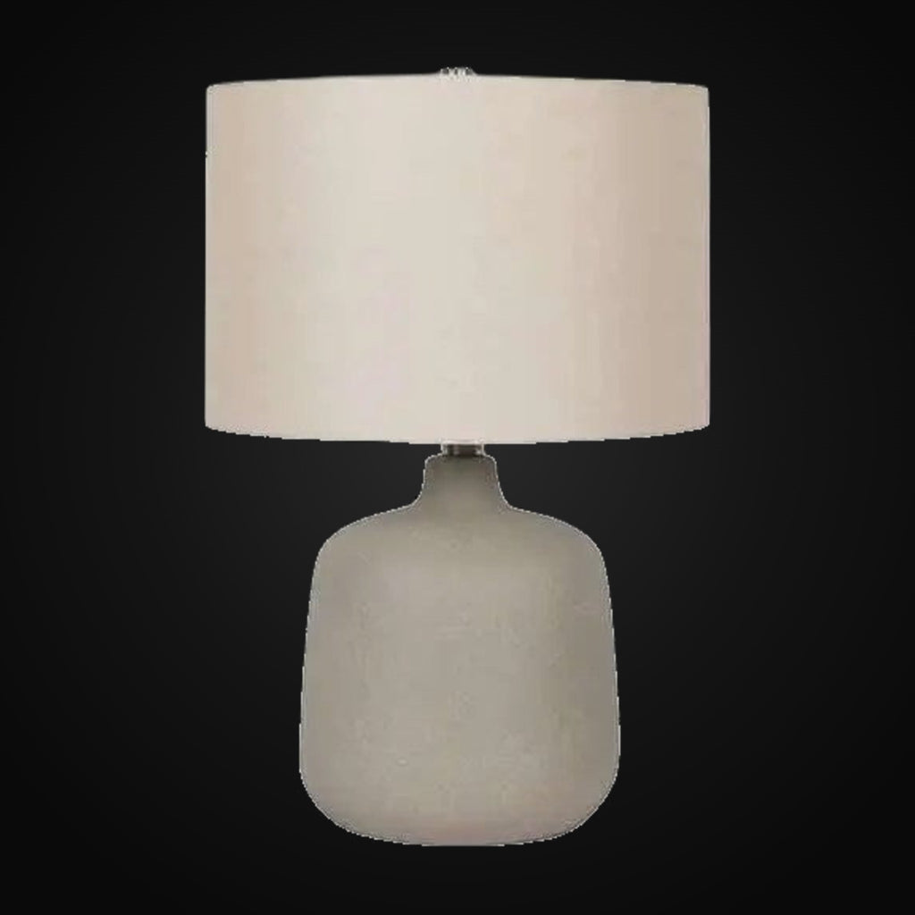 Lampe de table en céramique gris Dorian 19 po H