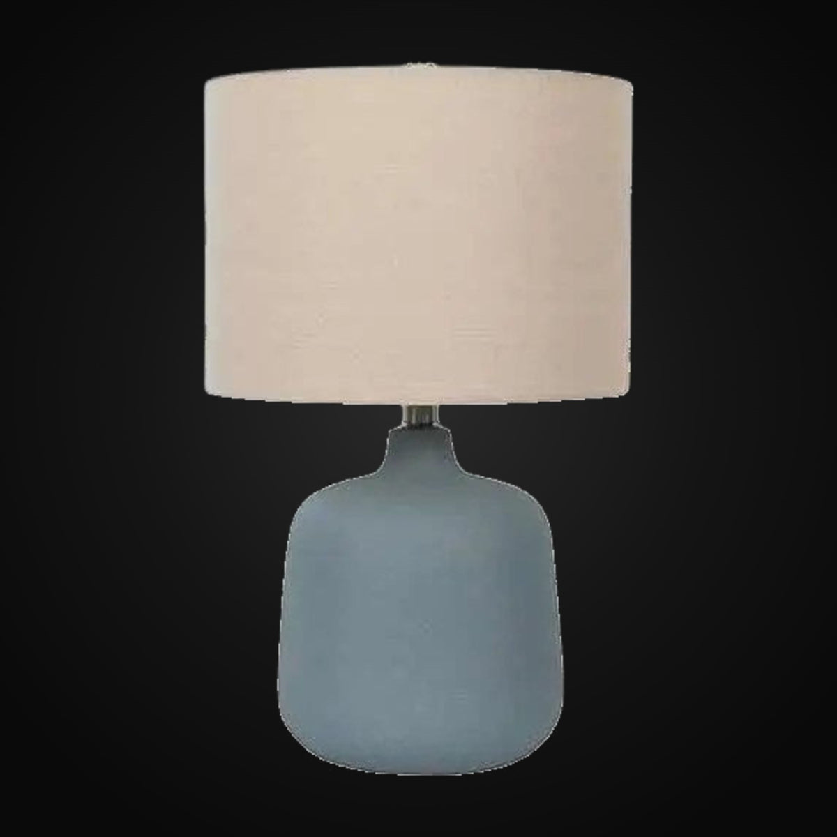 Lampe de table en céramique bleu Stardew 19 po H