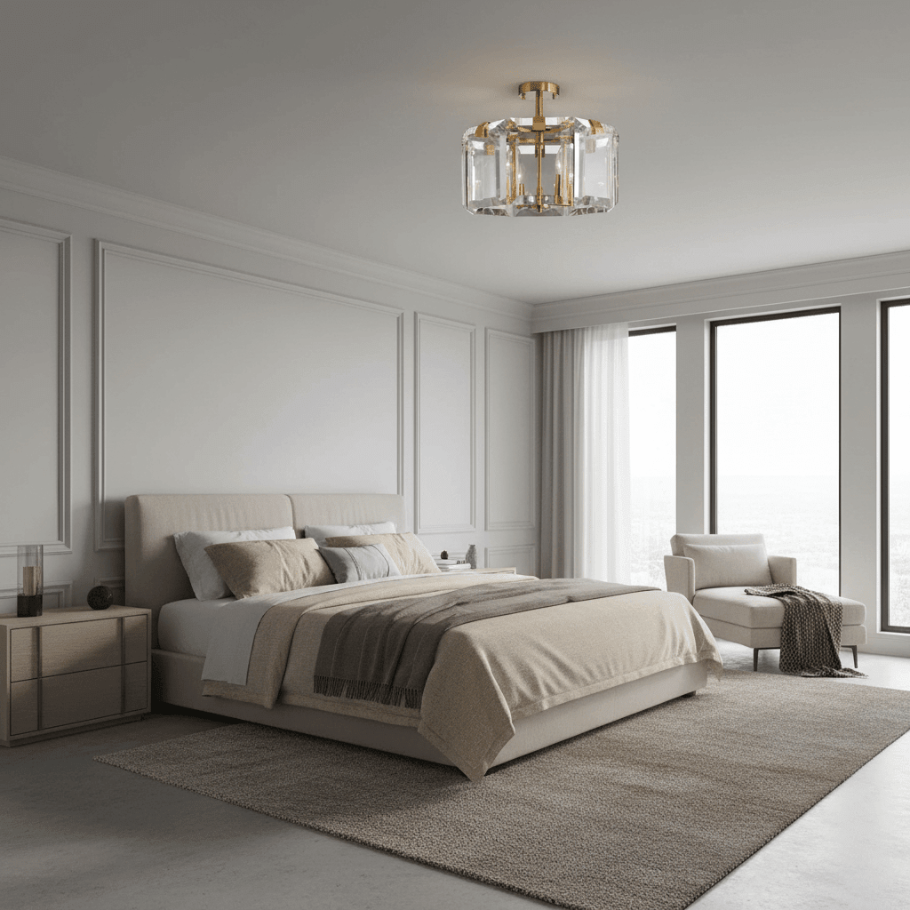 Plafonnier Brookhill en cristal – vue 3
