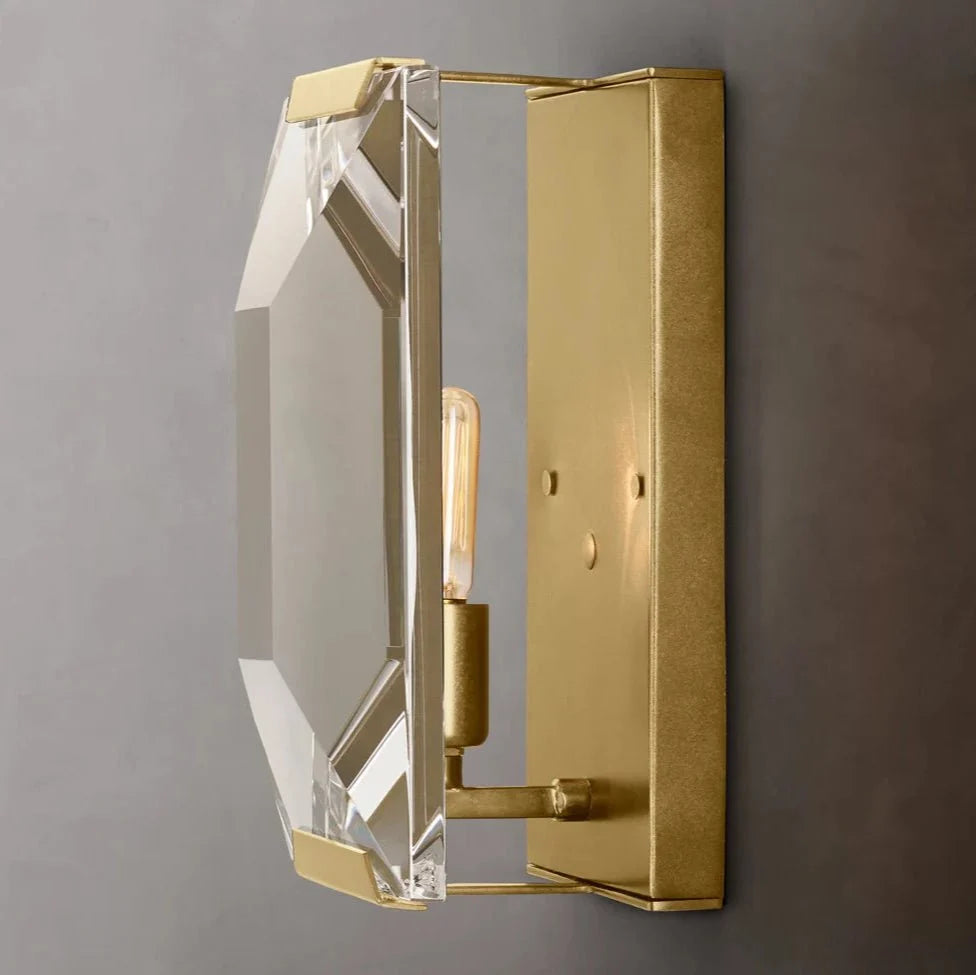 Applique murale Brookhill en cristal or – vue 3