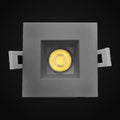 Panneau encastré mince 2 po 3CCT carré, noir