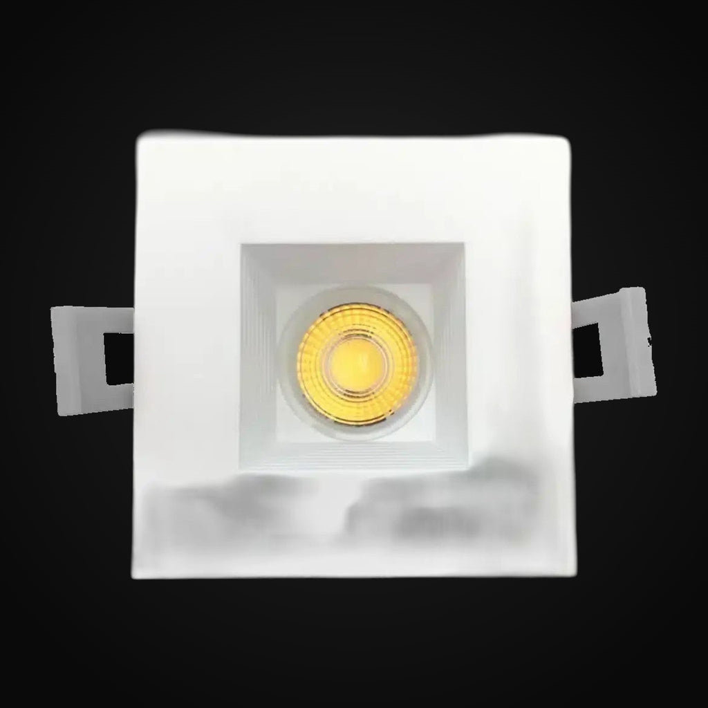 Panneau encastré mince 2 po 3CCT carré, blanc