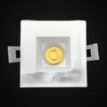 Panneau encastré mince 2 po 5CCT carré, blanc