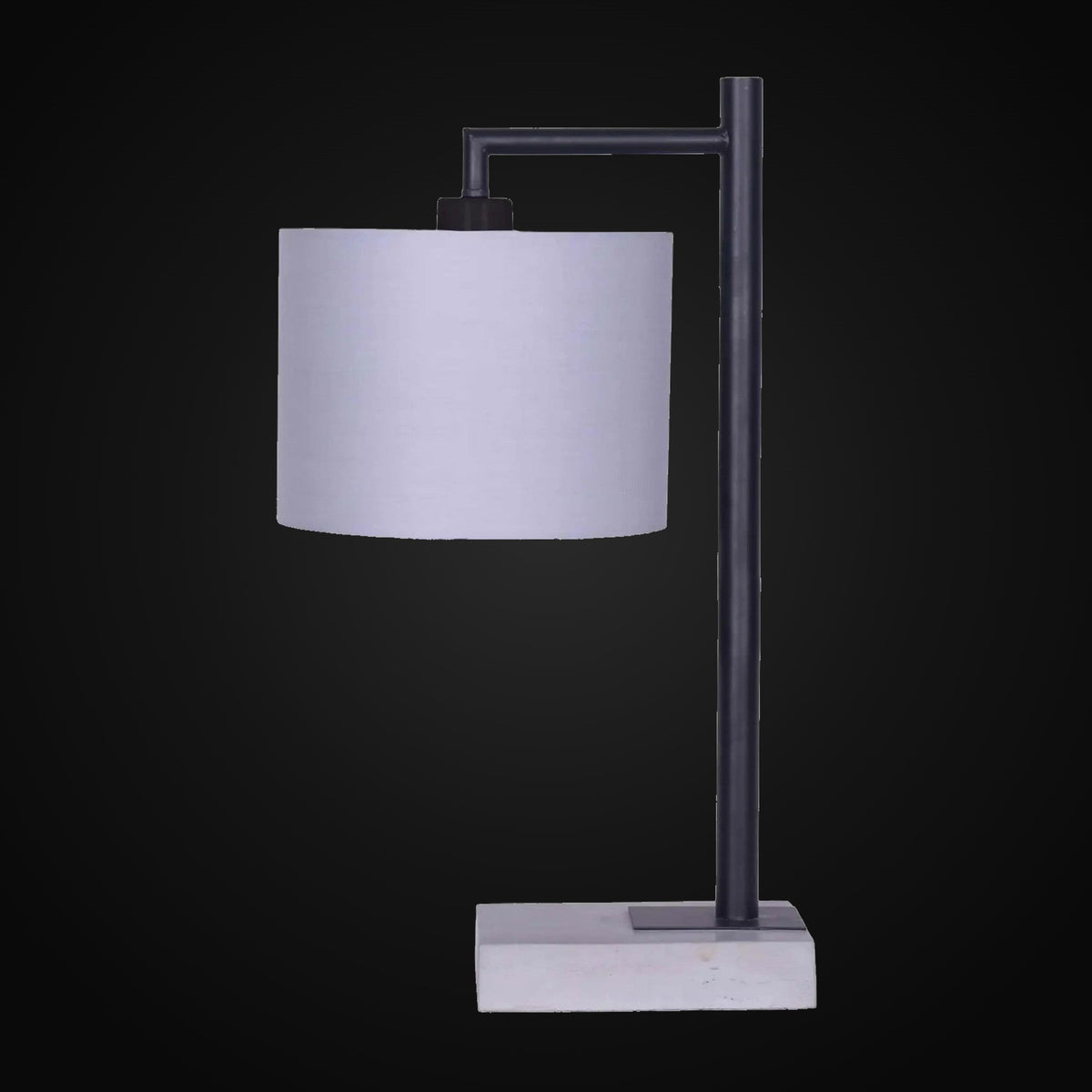 Lampe de table à crochet en ciment 20 po H