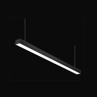 Luminaire linéaire Altum (4000K) | noir | 4 pi | 40 W 3200 lm
