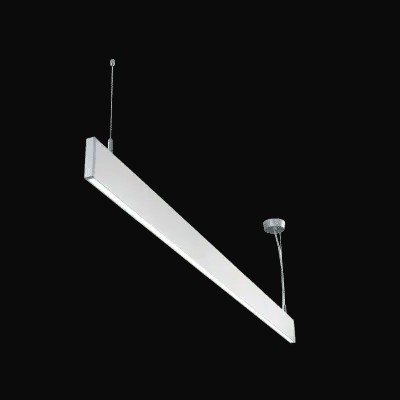 Luminaire linéaire haut/bas (3000K) | 4 pi | 40 W | 3600 lm | gradable | argent