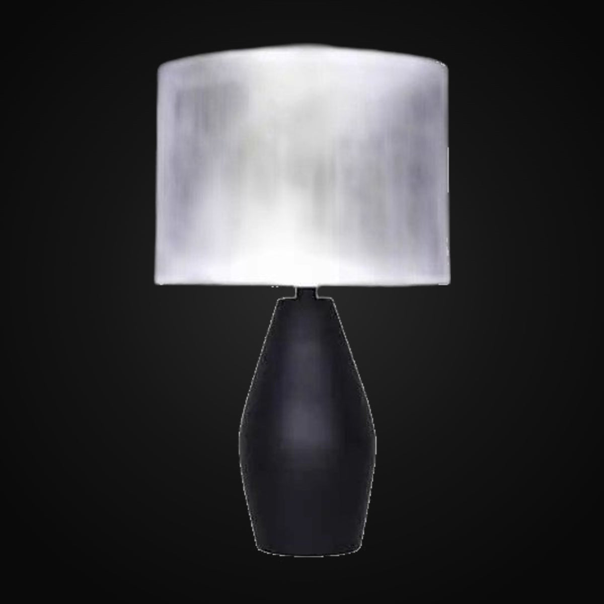 Lampes de table 24 po H, noir mat