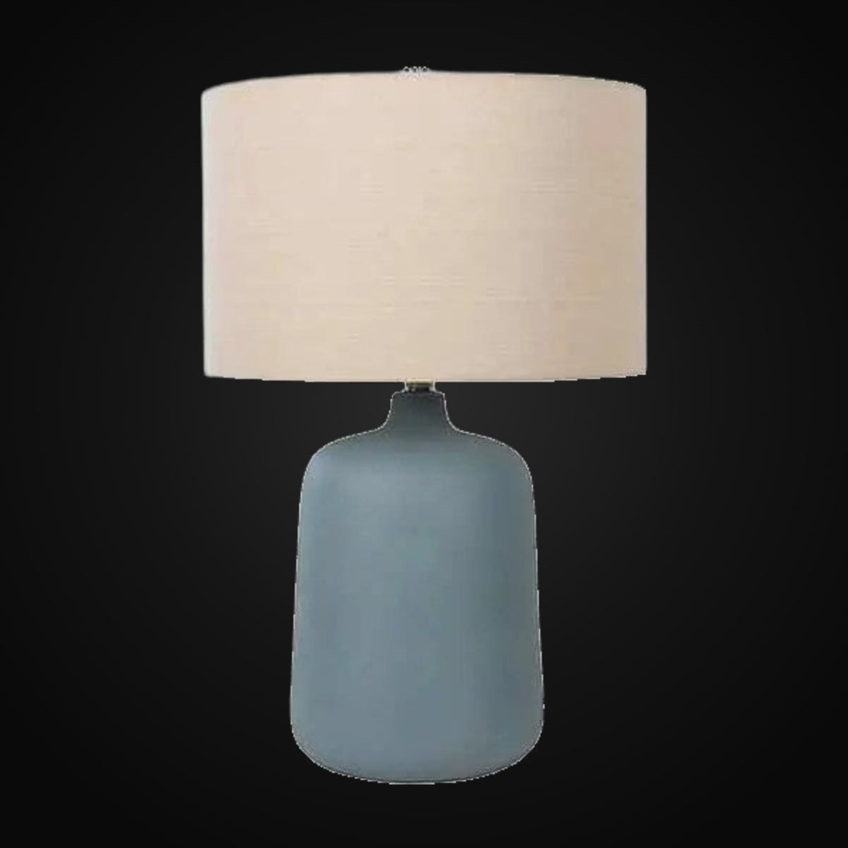 Lampe de table en céramique bleu Stardew 24 po H
