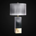 Lampe de table 26 po, noir et or brossé