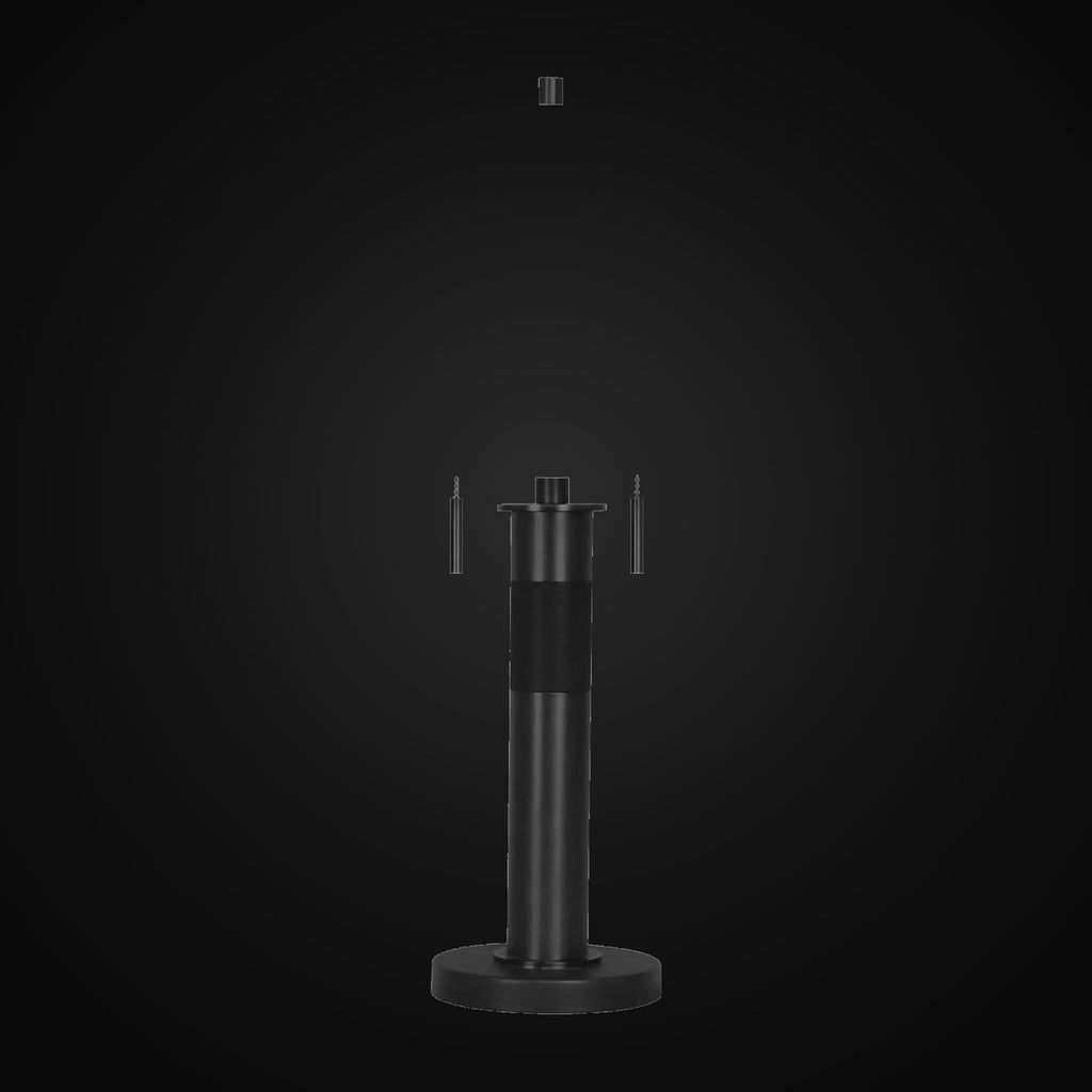 Lampe de table 26,5 po, noir mat