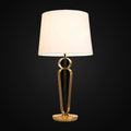 Lampe de table Harper 27 po H, noir et or antique