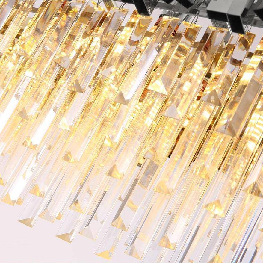Lustre de salle à manger Gio en cristal, fini chrome – vue 4