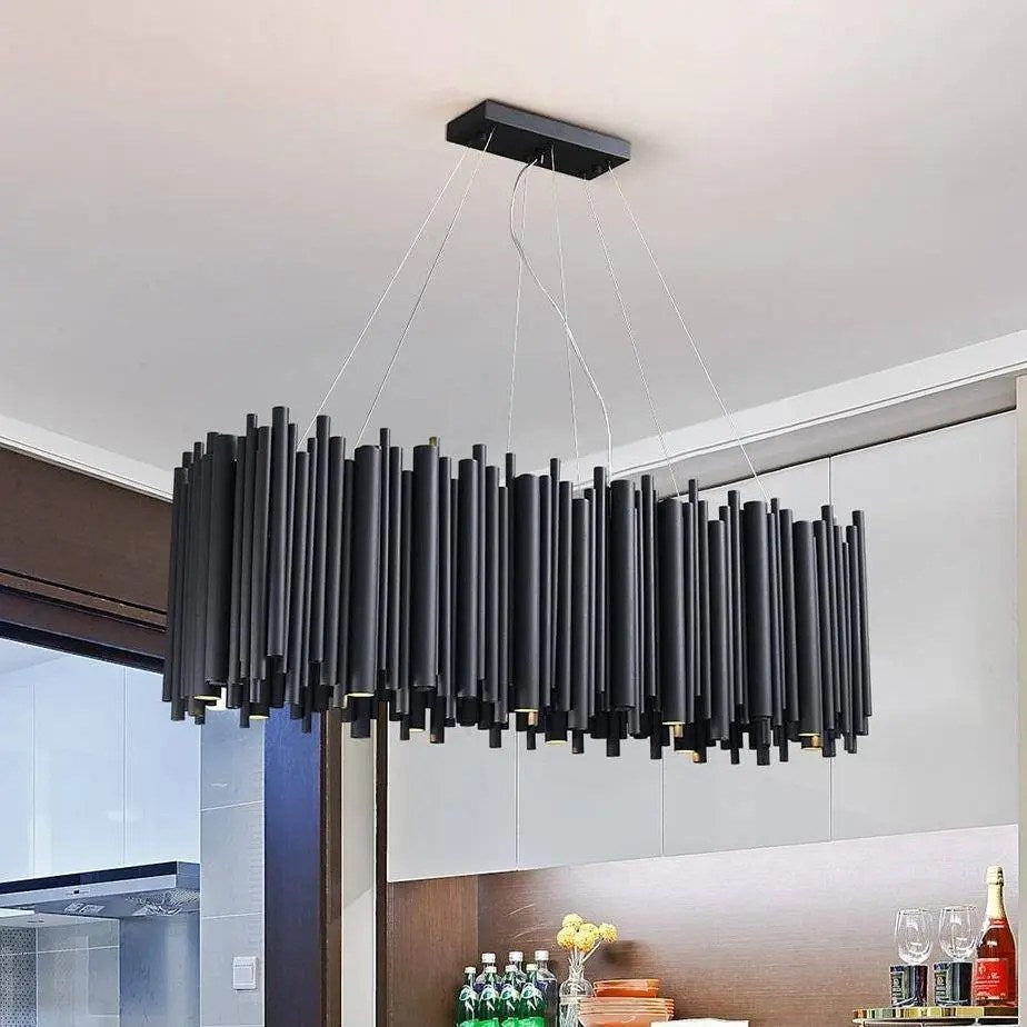 Lustre rectangulaire Vigo, noir – vue 2