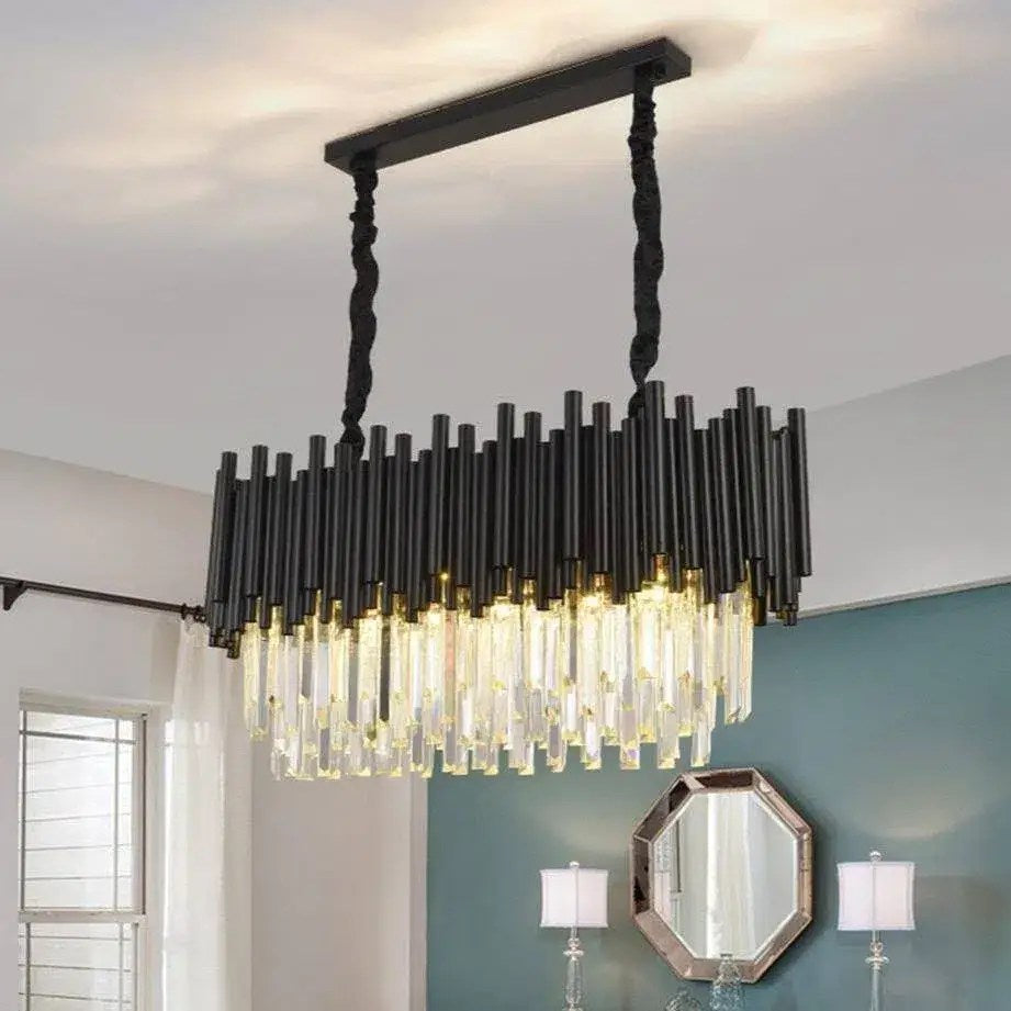 Lustre de salle à manger Vigo en cristal – vue 3