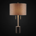 Lampe de table 28 po – marbre noir