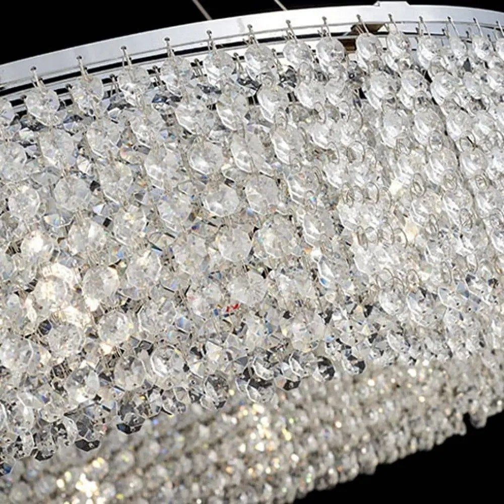 Lustre Alleri en cristal à pampilles – vue 2