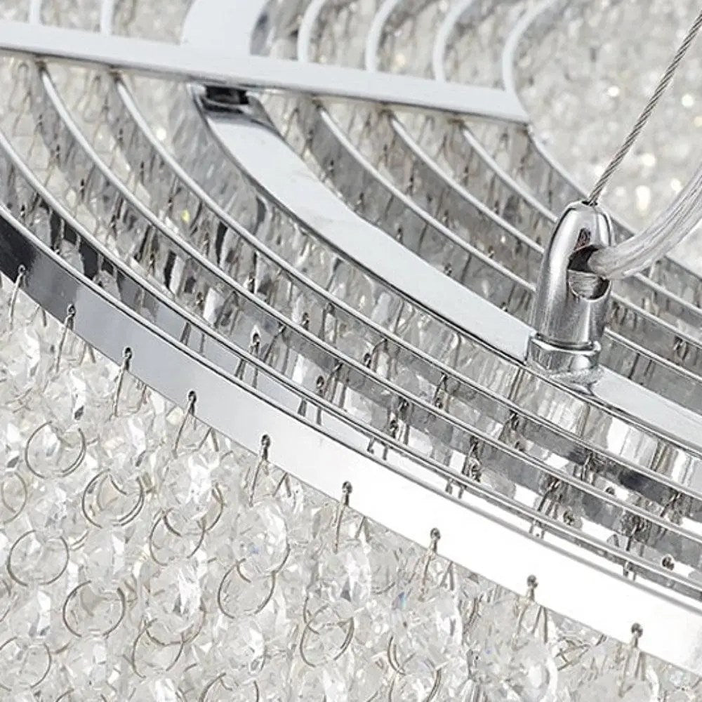 Lustre Alleri en cristal à pampilles – vue 3